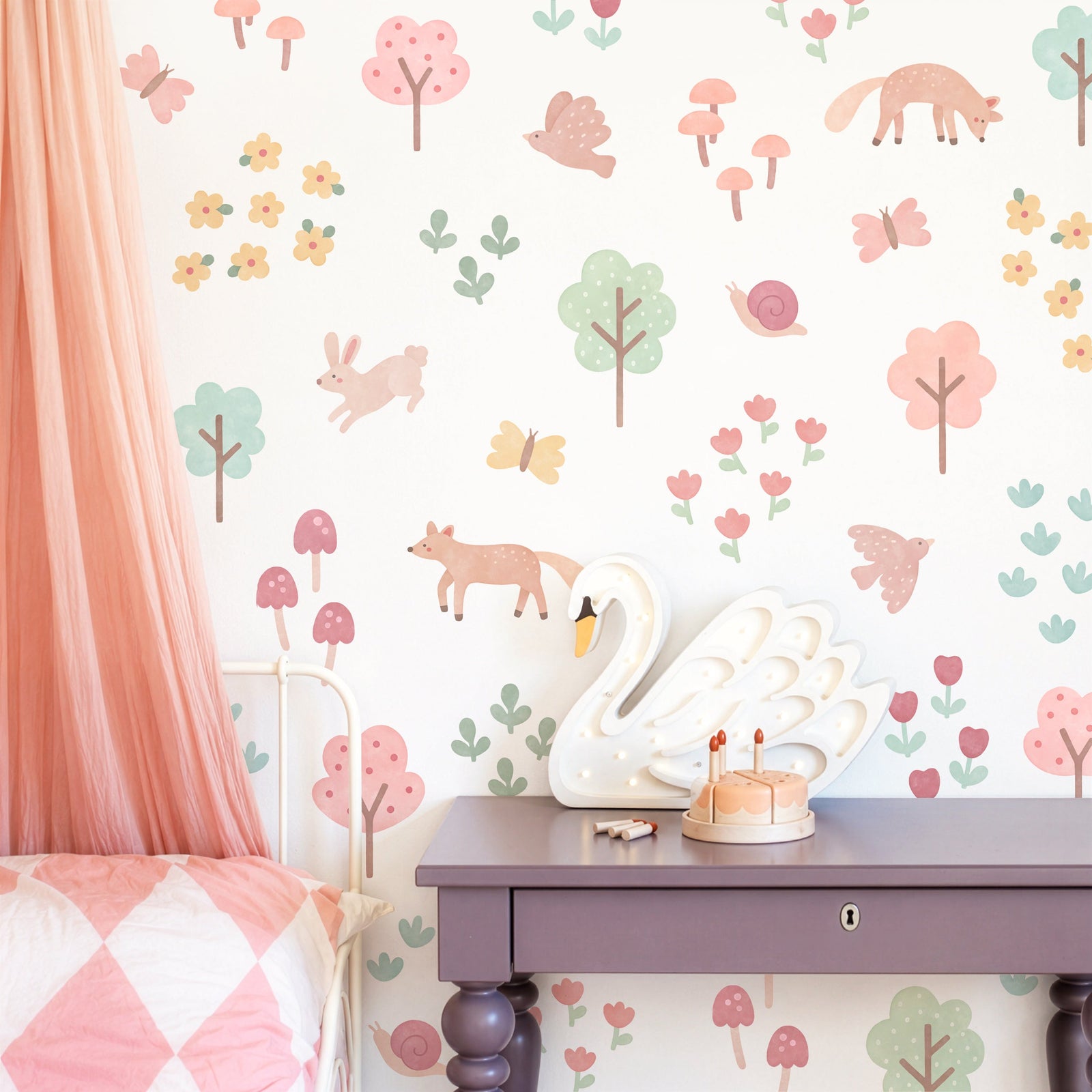 Woodland Storybook Fabric Wall Decals