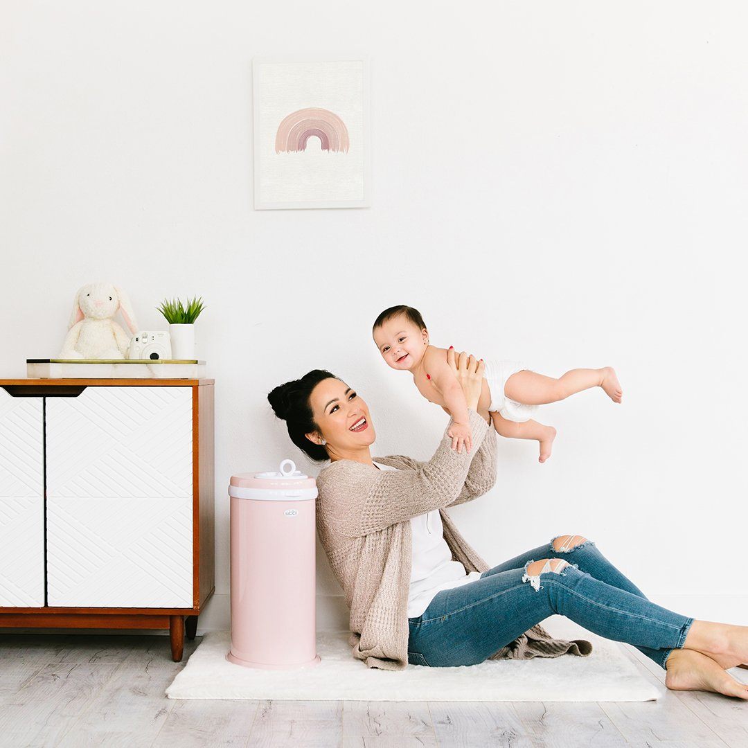 Ubbi Diaper Pail in Blush Pink - Project Nursery