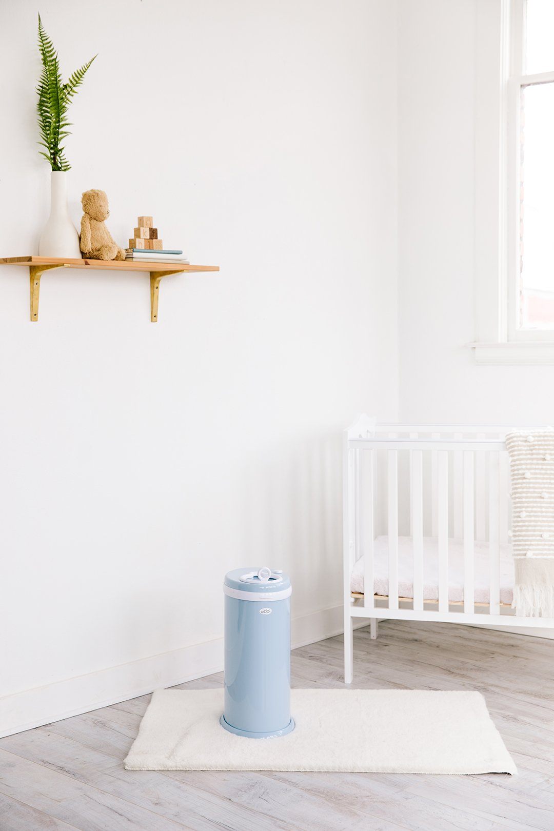 Ubbi Diaper Pail in Cloudy Blue - Project Nursery
