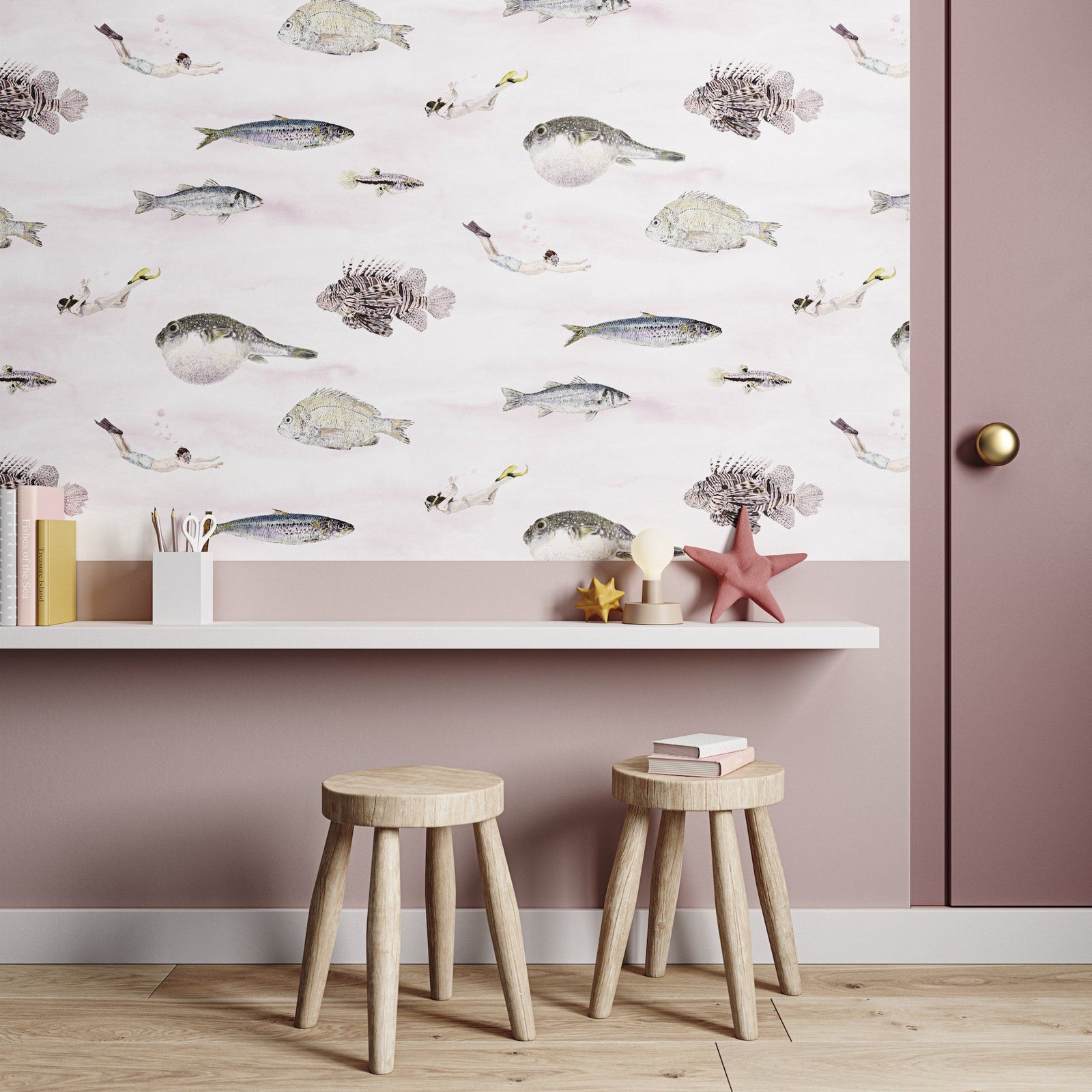 Classic Fish Wallpaper - Project Nursery