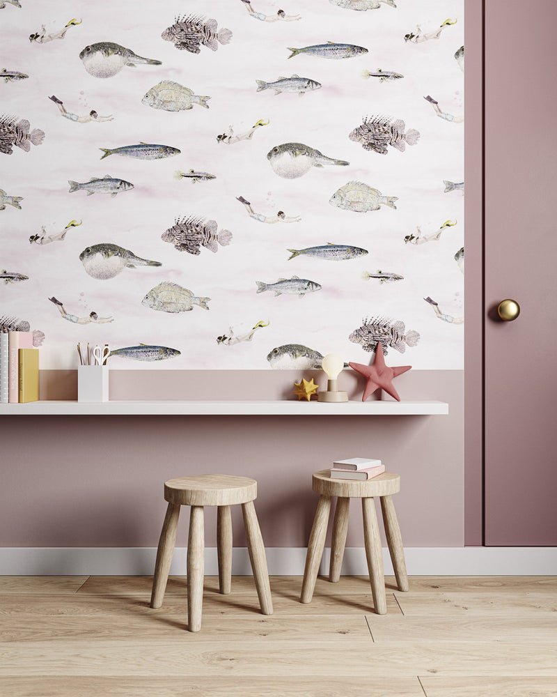 Classic Fish Wallpaper - Project Nursery