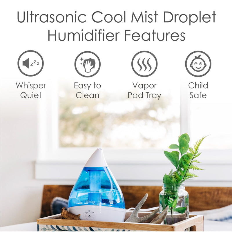Crane Droplet Ultrasonic Cool Mist Humidifier - Project Nursery