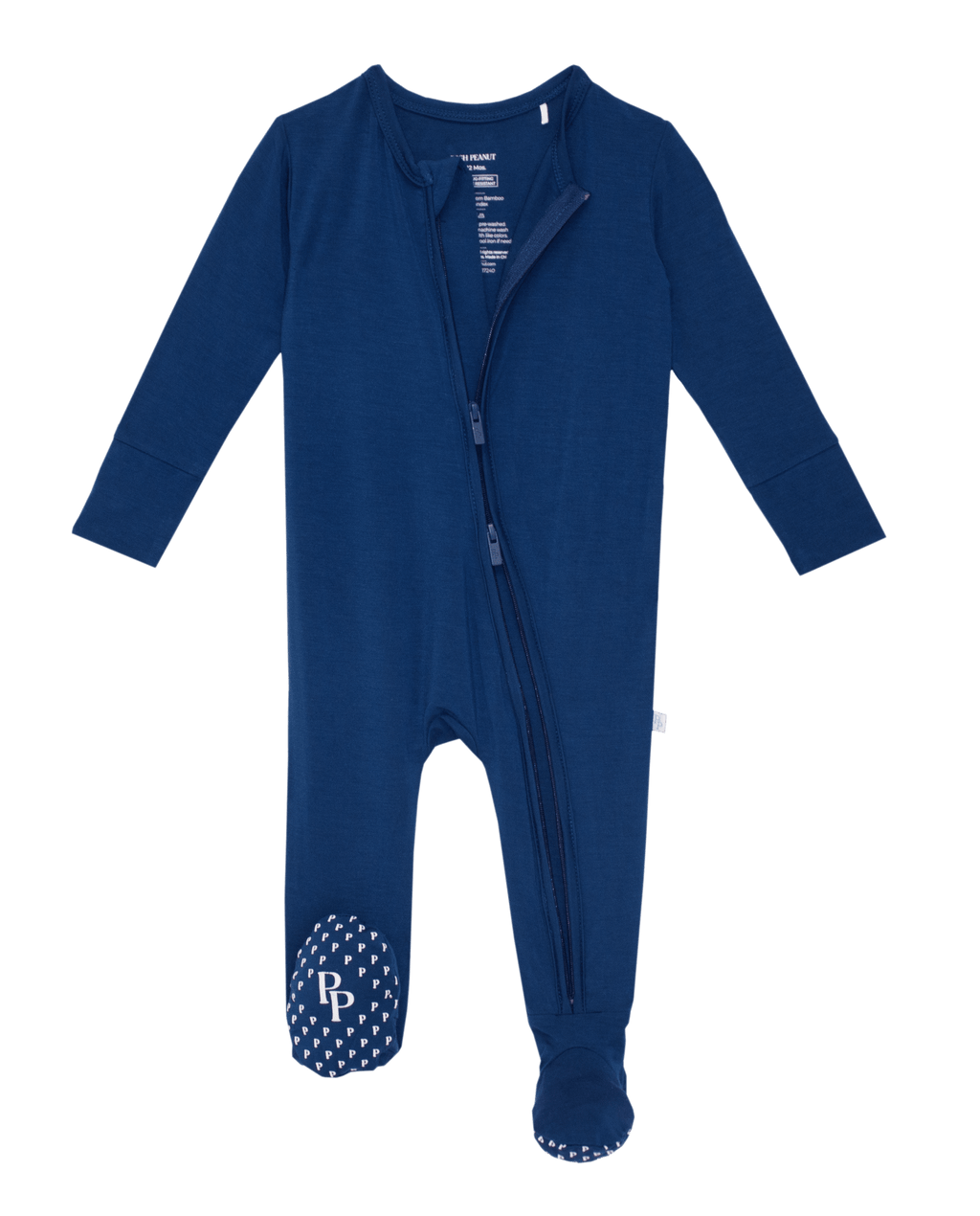 Solid Zippered Footie - Sailor Blue - Project Nursery