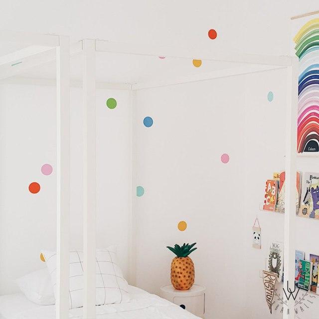 Rainbow Confetti Dot Wall Decals
