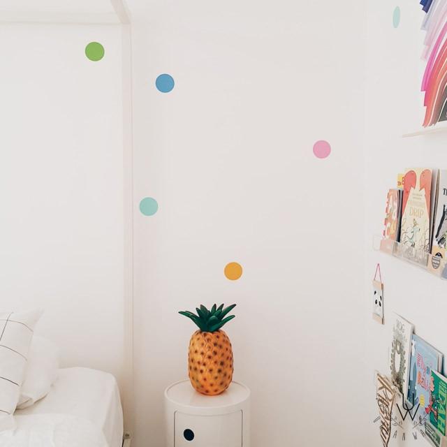 Rainbow Confetti Dot Wall Decals