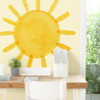 Watercolor Sun Wall Decal - Extra Large