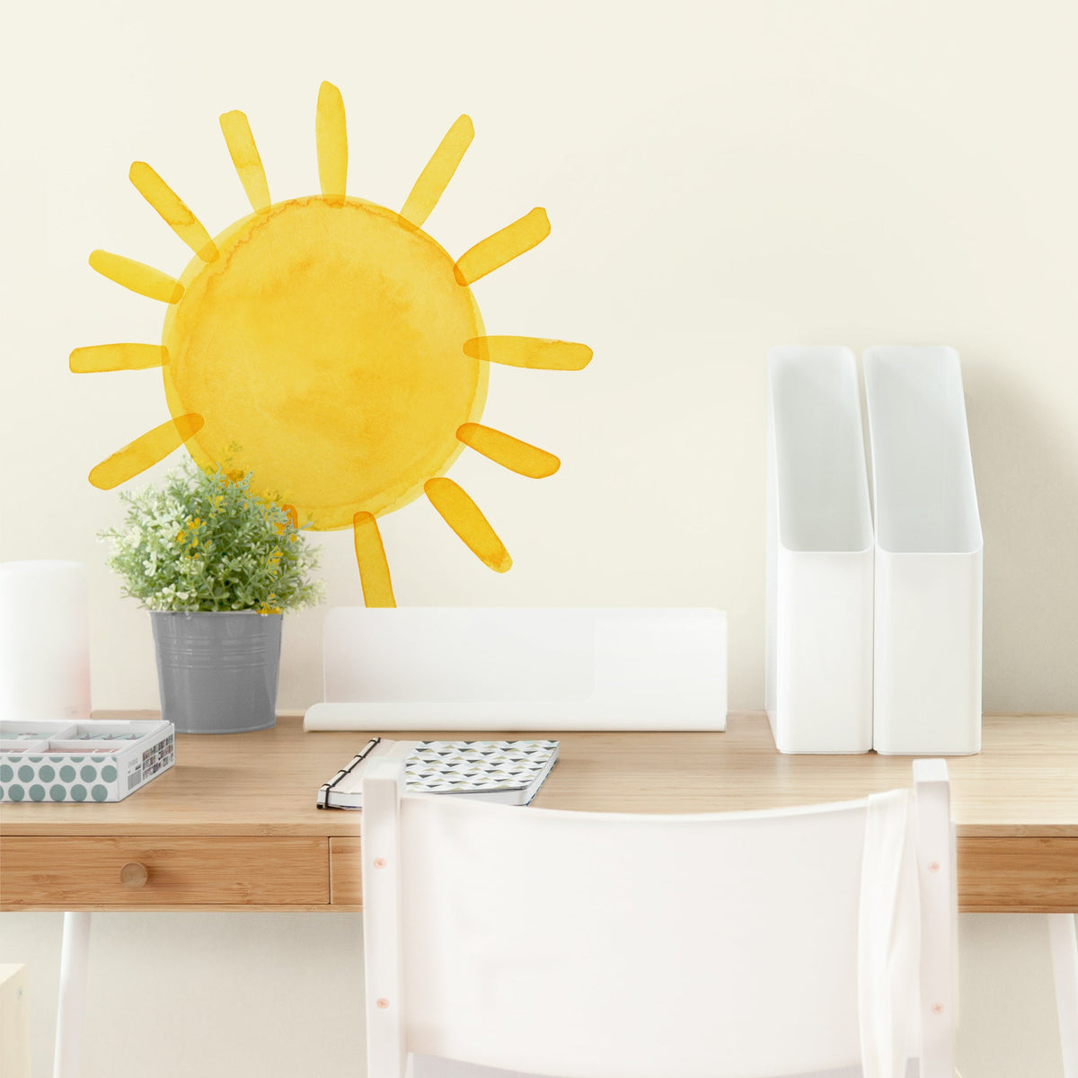Watercolor Sun Wall Decal - Regular