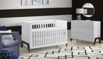 Mari 3-in-1 Convertible Crib - White/Brown - Project Nursery