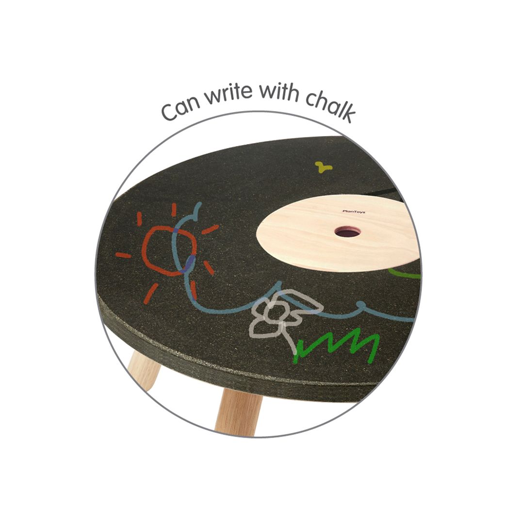 Round Chalkboard Table