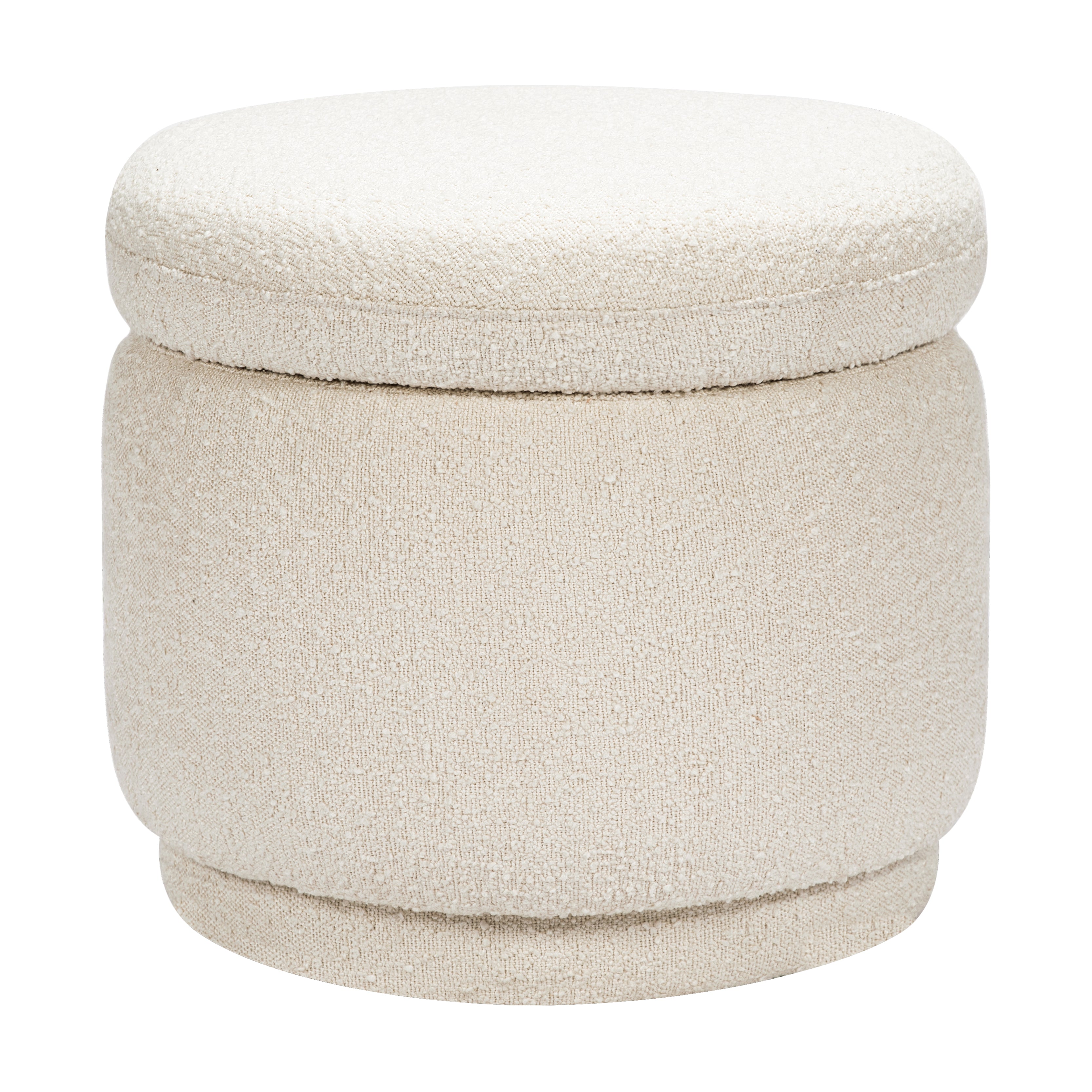 Boucle storage clearance ottoman