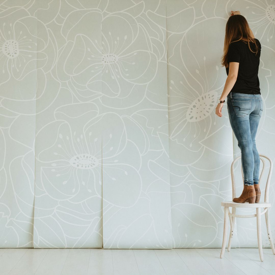 Hibiscus Wallpaper Mural - Project Nursery