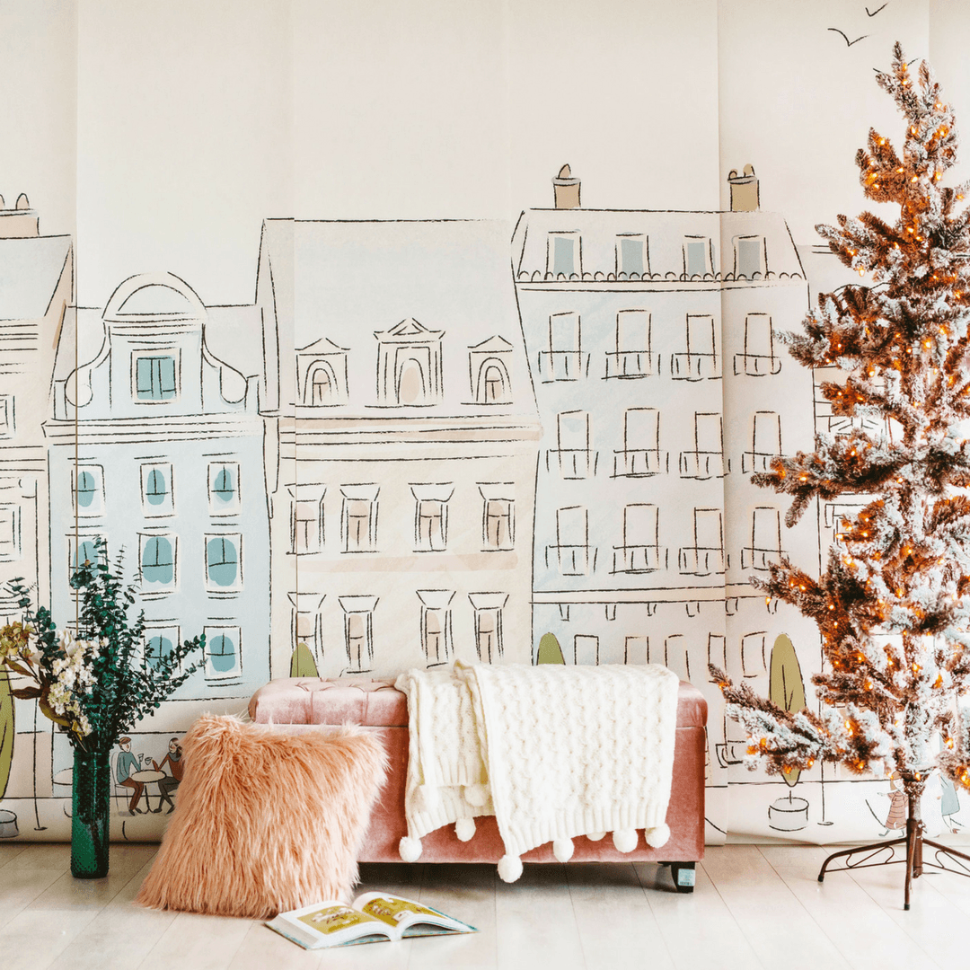 Parisian Street Wallpaper Mural - Project Nursery
