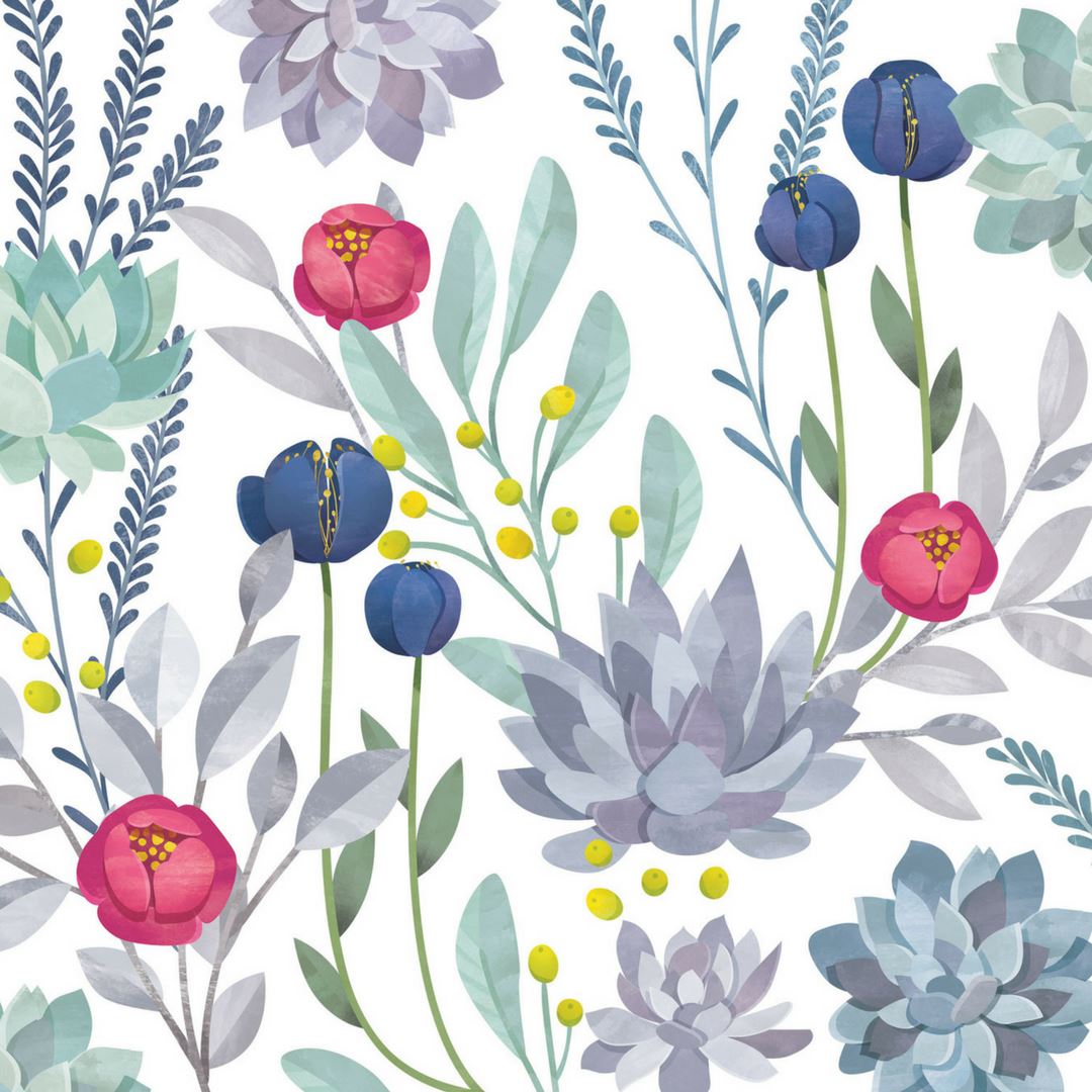 Succulent Wallpaper Mural - Project Nursery