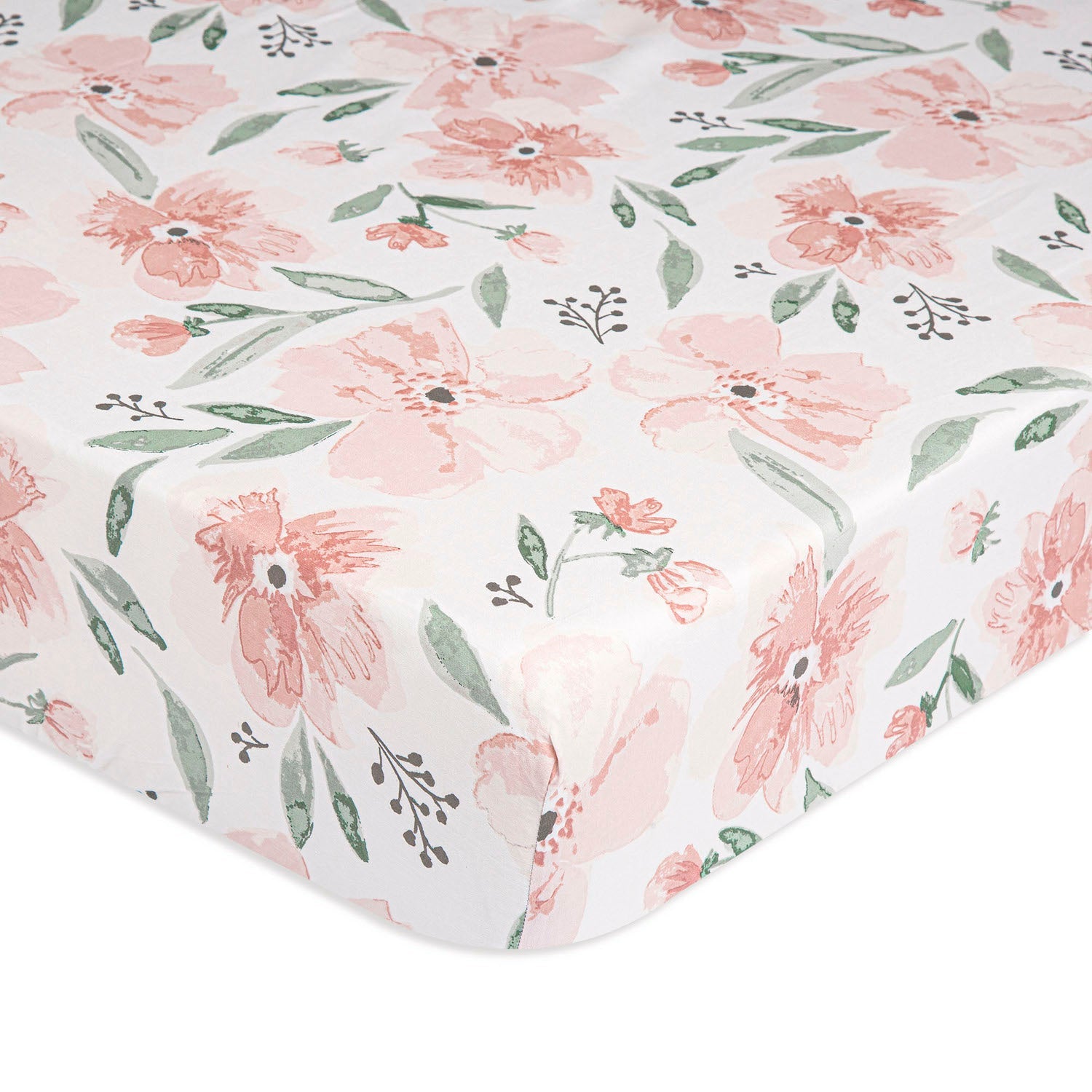 Parker Floral Crib Sheet - Project Nursery