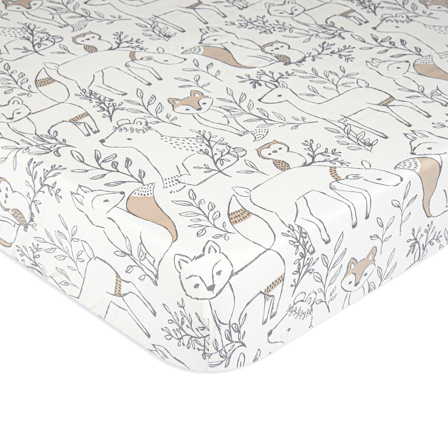 Ezra Woodland Crib Sheet - Project Nursery