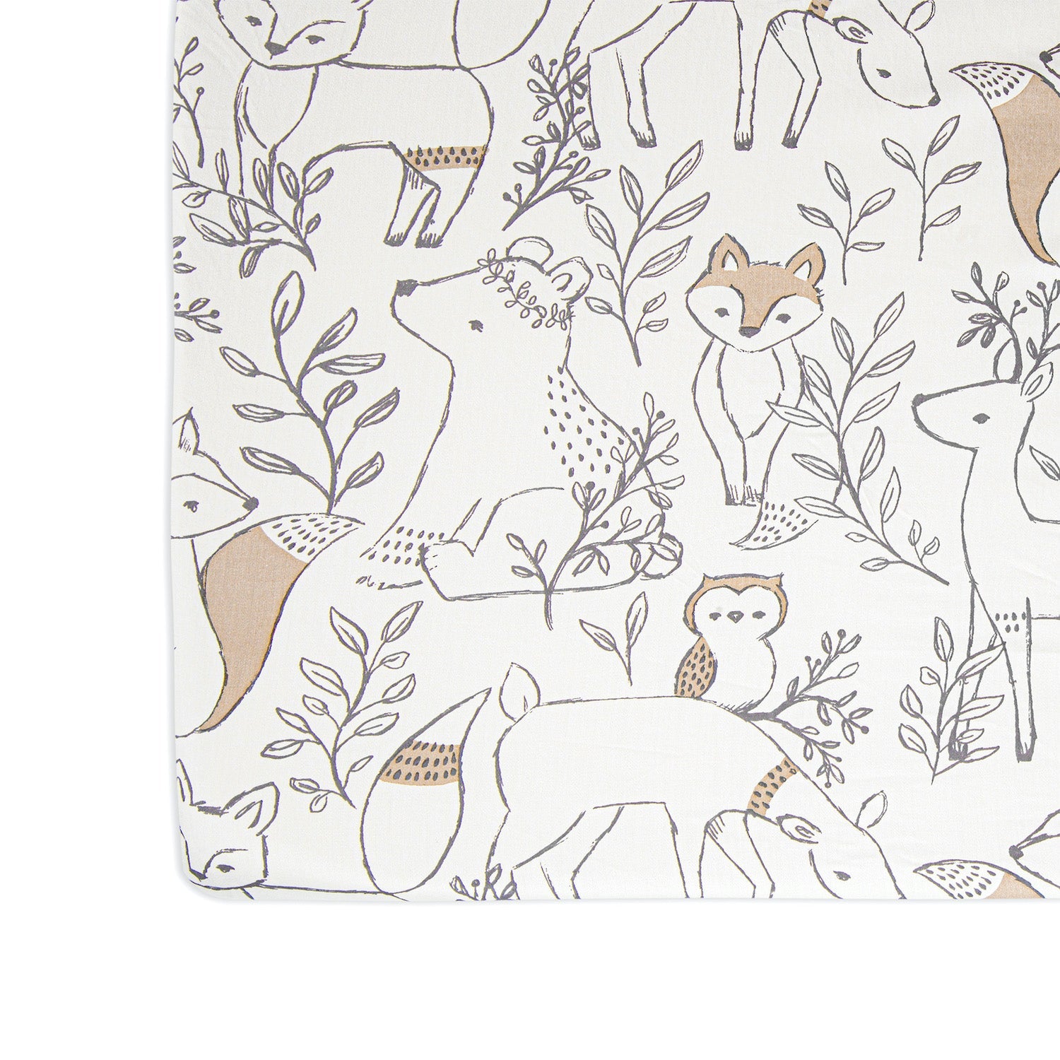 Ezra Woodland Crib Sheet - Project Nursery