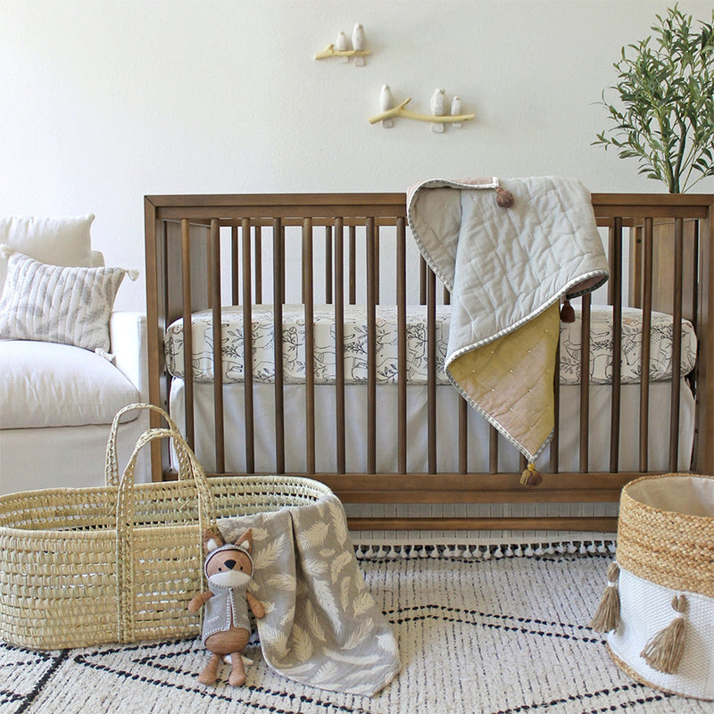 Ezra Woodland Crib Sheet - Project Nursery