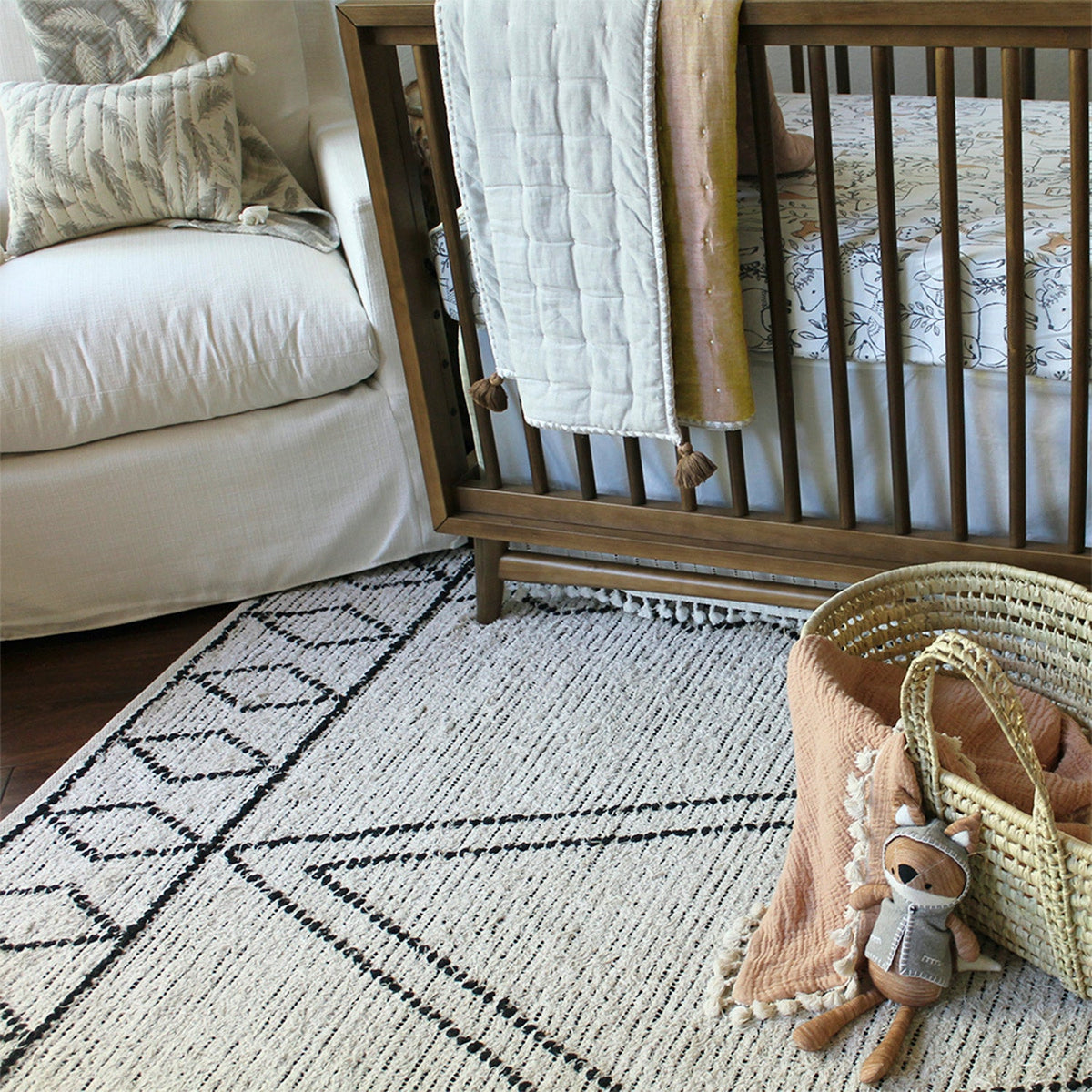 Ezra Woodland Crib Sheet - Project Nursery