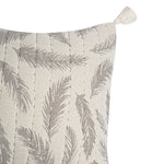 Grey Feather Jacquard Pillow - Project Nursery