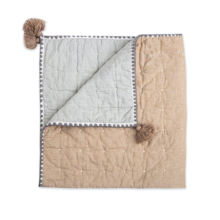 Ezra Copper Quilted Blanket - Project Nursery