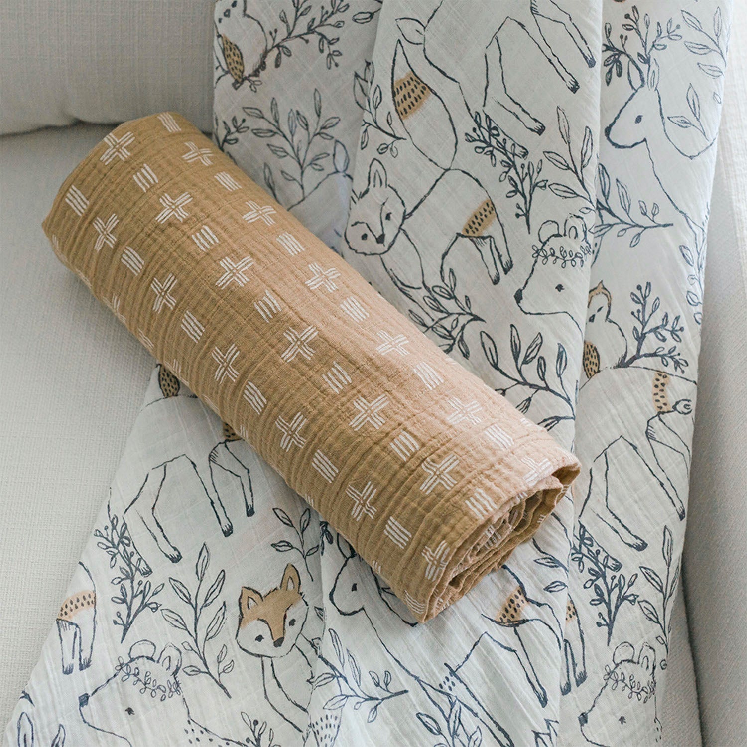 Ezra 2pc. Swaddle Blanket Set - Project Nursery