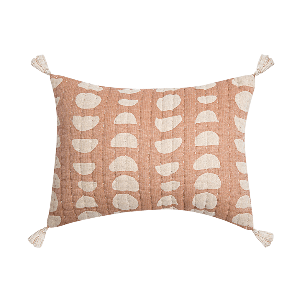 Copper Moon Phase Jacquard Pillow - Project Nursery