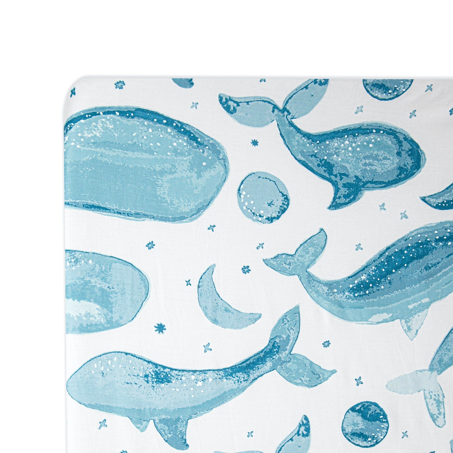 Caspian Whale Crib Sheet - Project Nursery