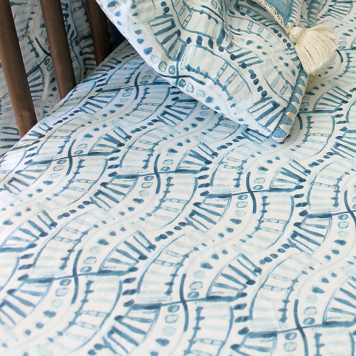 Indigo crib sheet hotsell