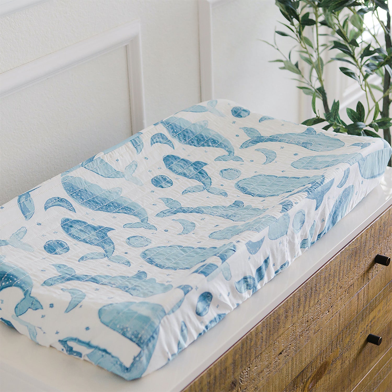 Caspian Quilted Change Pad Cover - Project Nursery