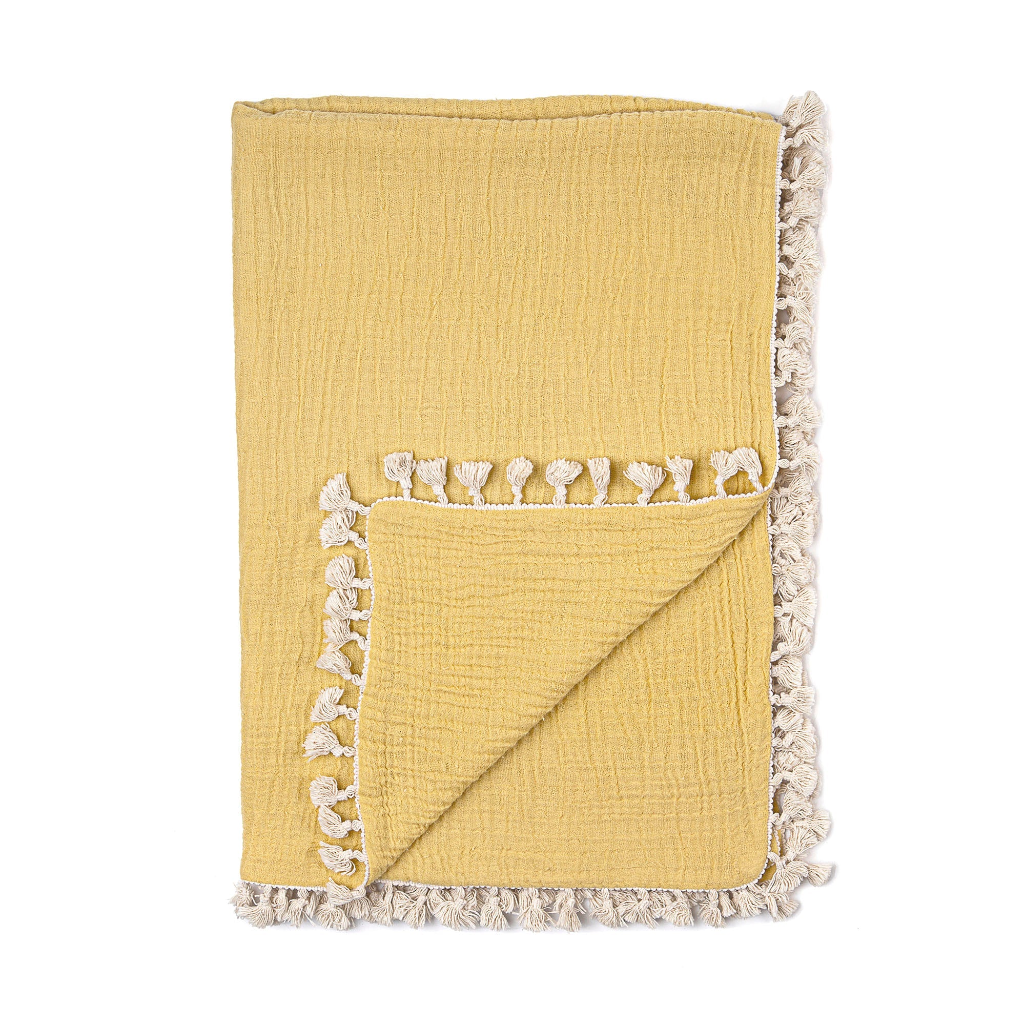 Ochre cheap baby blanket