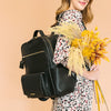 Peek-a-Boo Backpack Diaper Bag - Black - Project Nursery