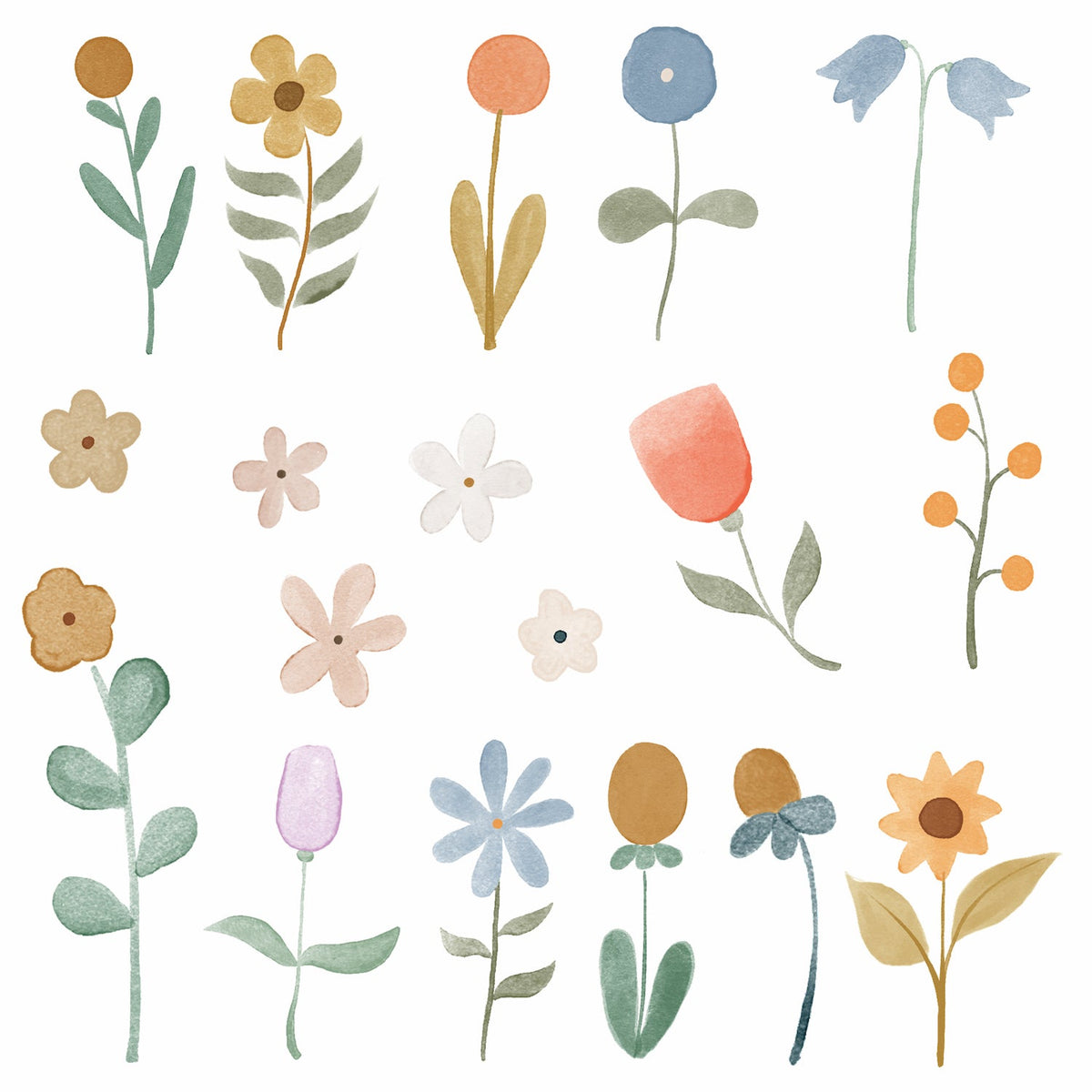 Belen individuals floral wall decals