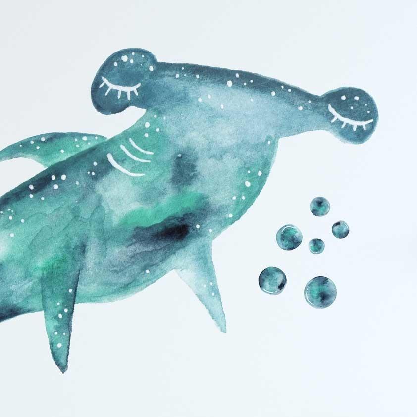 Big Shark Wall Decal