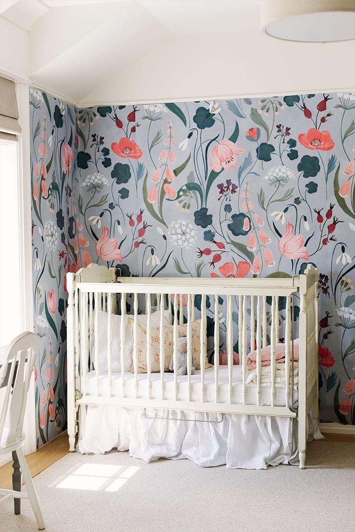 Blu Bell Wallpaper Mural - Project Nursery