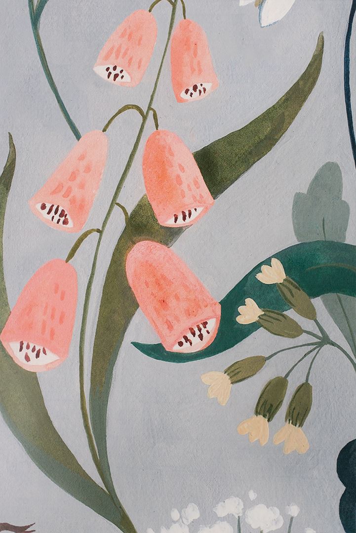 Blu Bell Wallpaper Mural - Project Nursery
