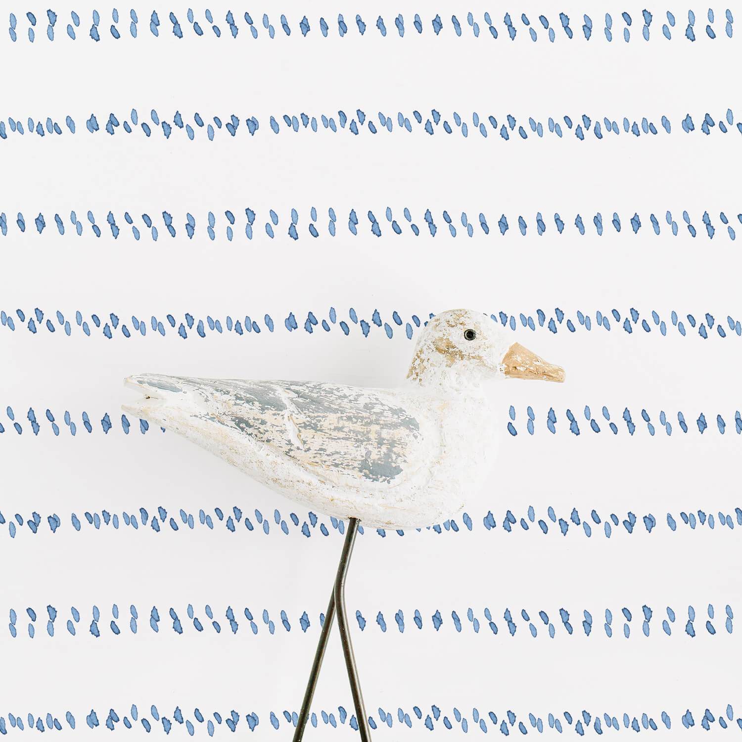 Blue Watercolor Spots Wallpaper - Project Nursery