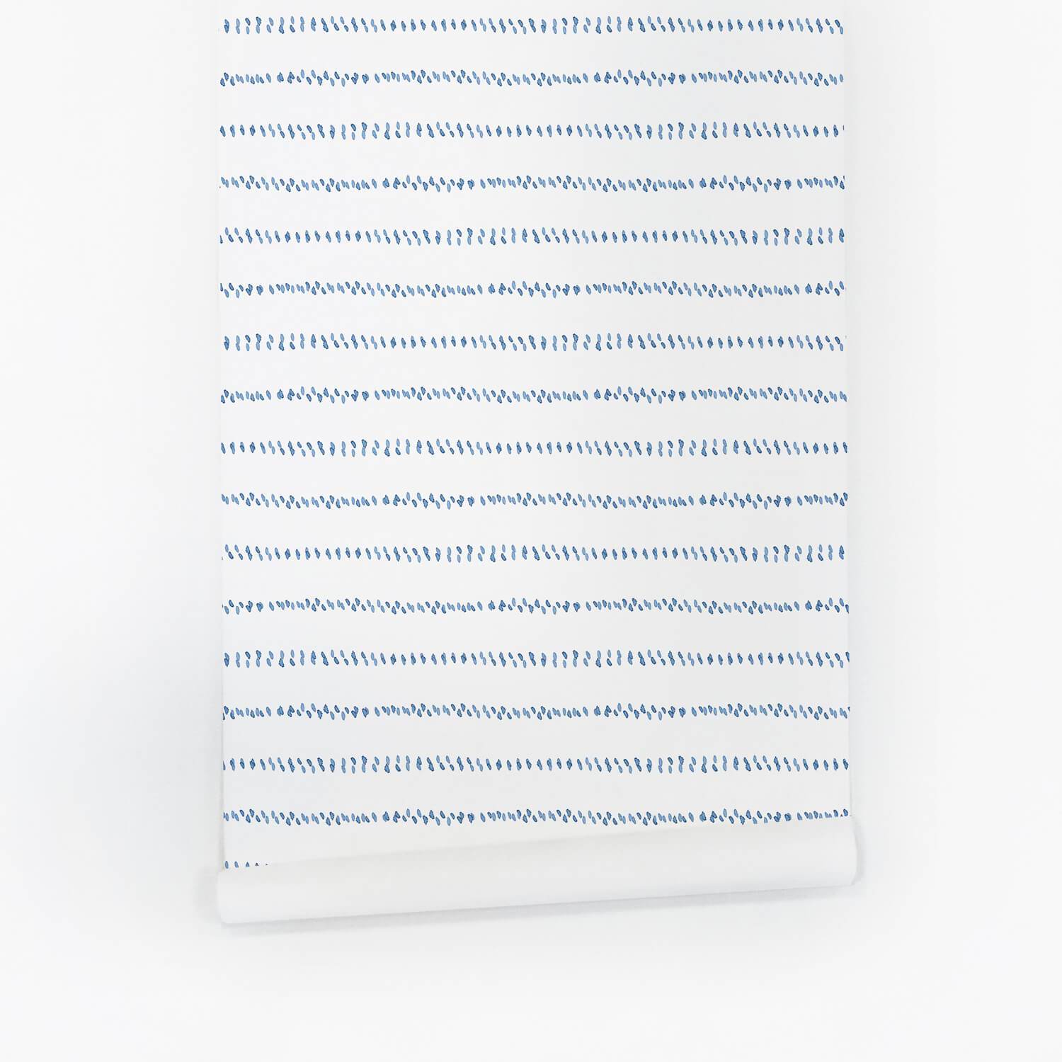 Blue Watercolor Spots Wallpaper - Project Nursery