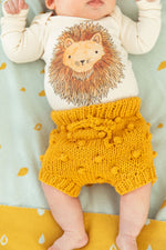 Popcorn Knitted Bloomer - Mustard - Project Nursery