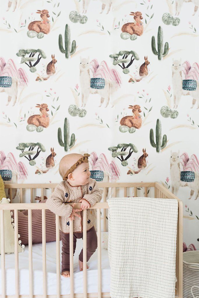 Alpaca Wallpaper Mural - Project Nursery