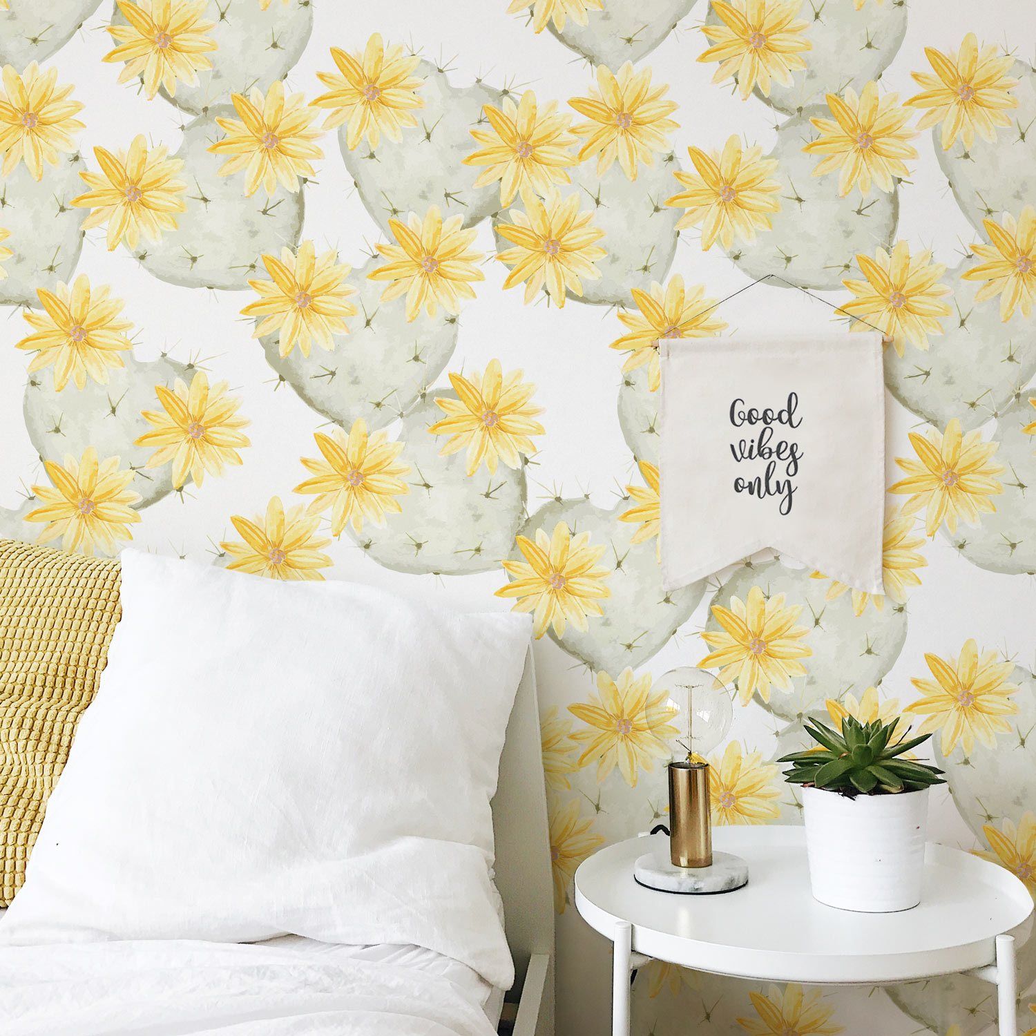 Boho Cactus Wallpaper - Project Nursery