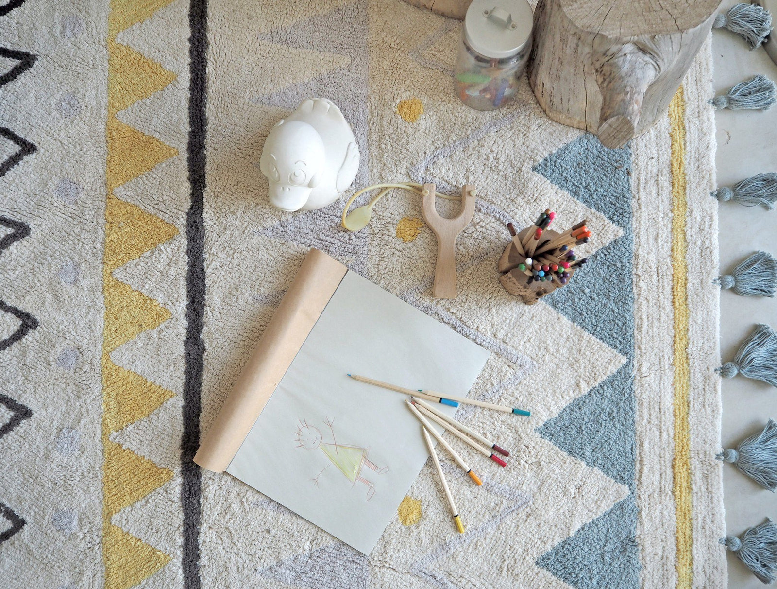 Azteca Natural Rug - Project Nursery