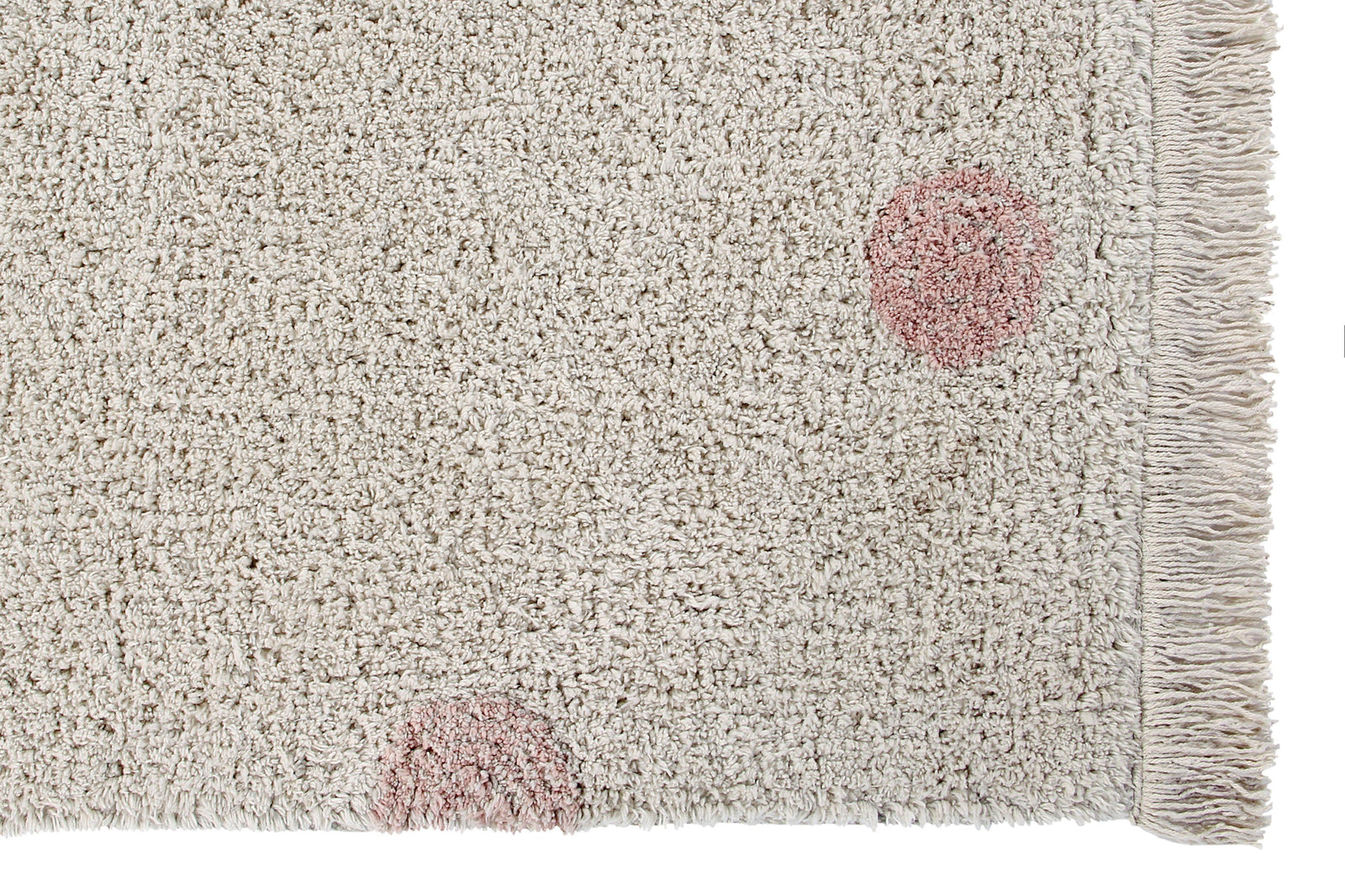 Hippy Dots Washable Rug - Vintage Nude - Project Nursery