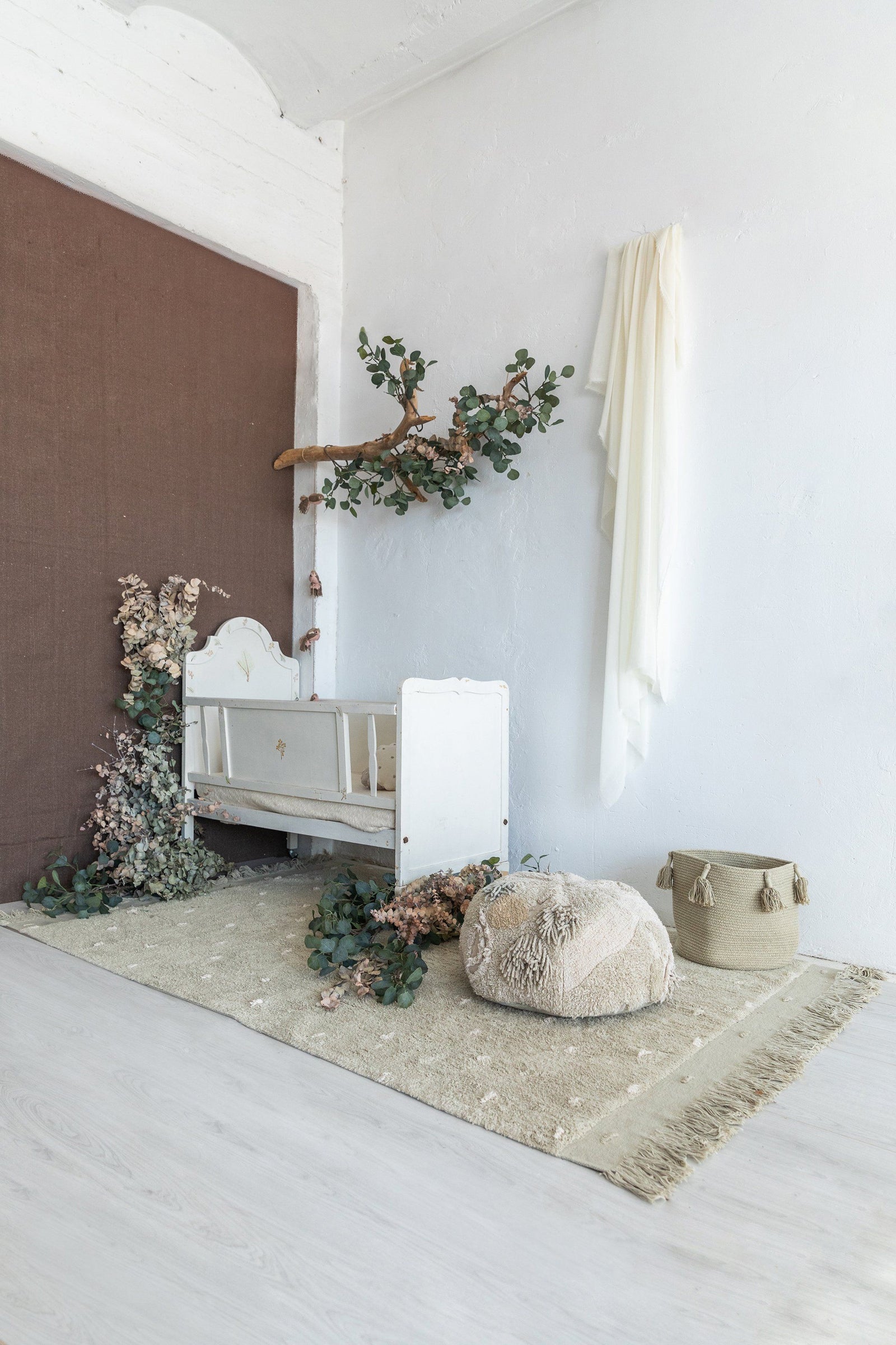 Woods Symphony Washable Rug - Olive - Project Nursery