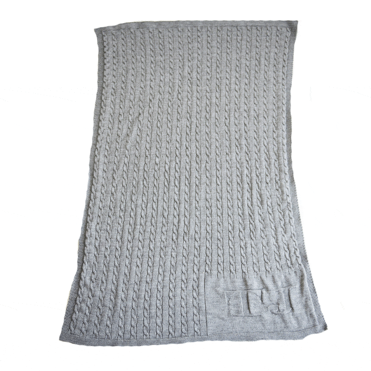 Cable Knit Blanket- Choose Your Color - Project Nursery