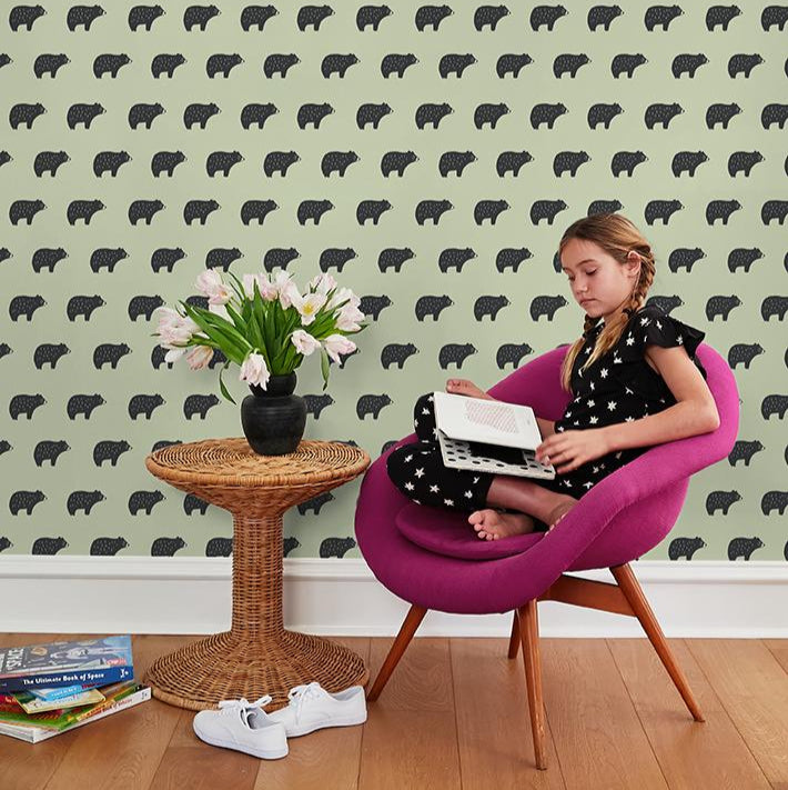 Chubby Bear Wallpaper - Project Nursery