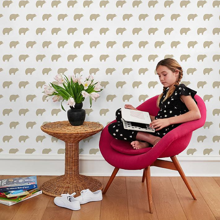 Chubby Bear Wallpaper - Project Nursery