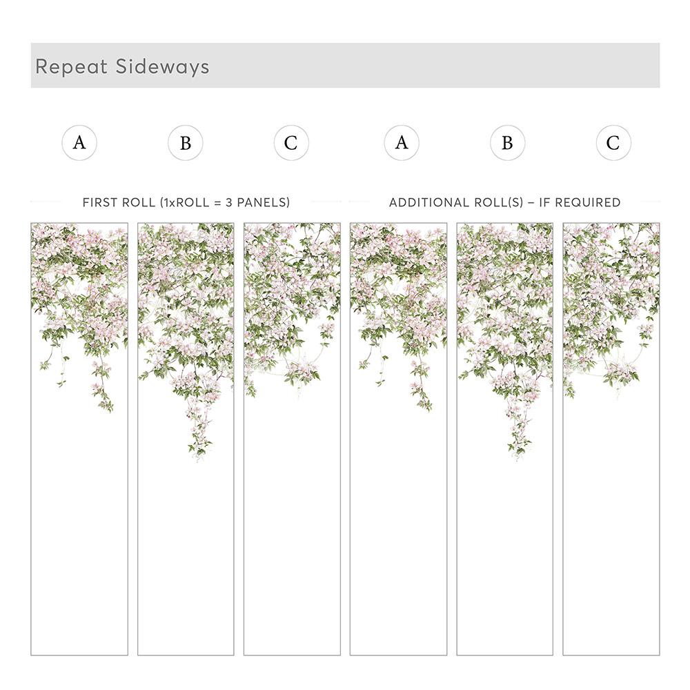 Classic Clematis Mural Wallpaper - Project Nursery