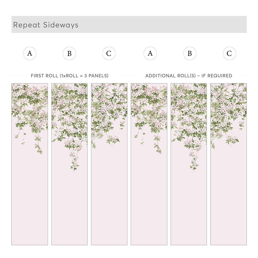Classic Clematis Mural Wallpaper - Project Nursery