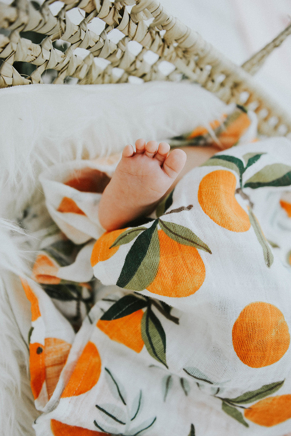 Clementine Swaddle Blanket Project Nursery