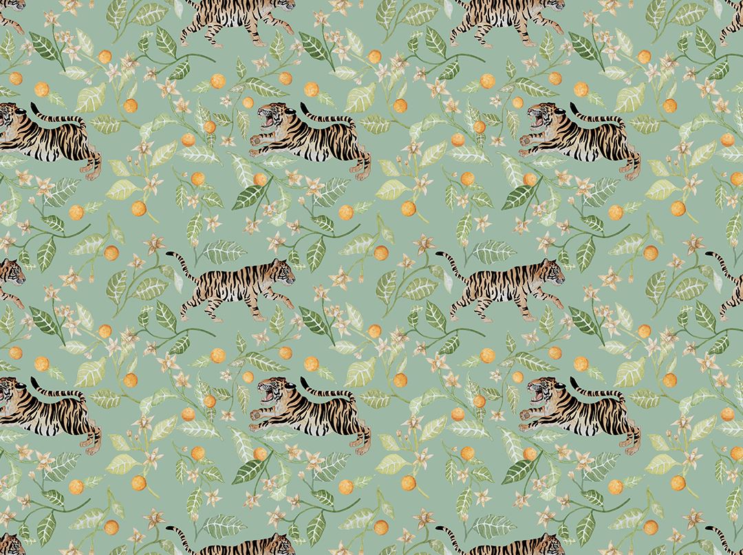 Clementine Wallpaper Mural - Project Nursery